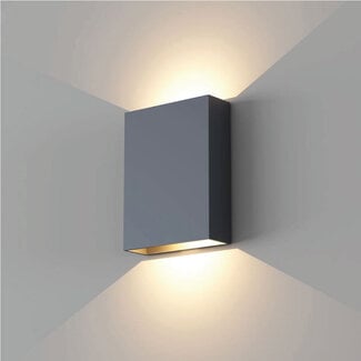 Artdelight Industriële LED Wandlamp Zwart/Mat Goud | Artdelight Memphis