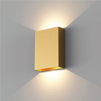 Artdelight Industriële LED Wandlamp Warm Goud | Artdelight Memphis
