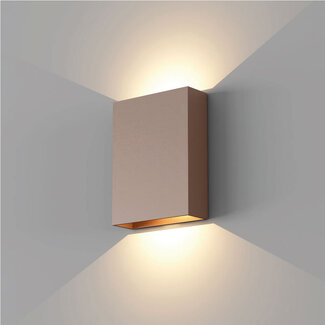 Artdelight Industriële LED Wandlamp Donker Brons | Artdelight Memphis