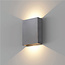 Industriële LED Wandlamp Staal Grijs | Artdelight Memphis