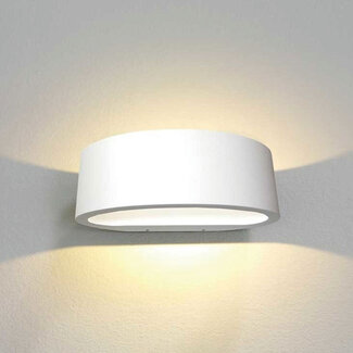 Artdelight Moderne Ovale LED Wandlamp Wit | Artdelight Sharp