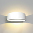 Moderne Ovale LED Wandlamp Wit | Artdelight Sharp