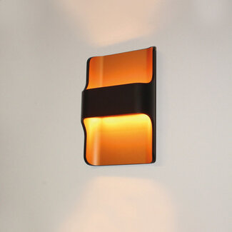 Artdelight Industriële LED Design Wandlamp Zwart/Koper | Artdelight Dallas
