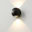 Ronde LED Design Wandlamp Zwart | Artdelight Denver
