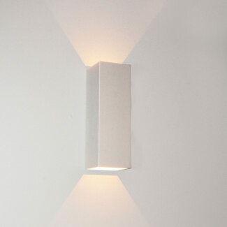 Artdelight Moderne Rechthoekige LED Wandlamp 25cm Wit | Artdelight Vegas 250