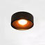 Ronde LED Design Plafondlamp Zwart/Koper | Artdelight Orlando