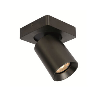 Artdelight Moderne 1-lichts Spot met GU10 fitting Gun Metal | Artdelight Megano 1L