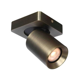 Artdelight Moderne 1-lichts Spot met GU10 fitting Antiek Brons | Artdelight Megano 1L
