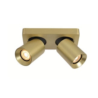 Artdelight Moderne 2-lichts Spot met GU10 fittingen Goud | Artdelight Megano 2L