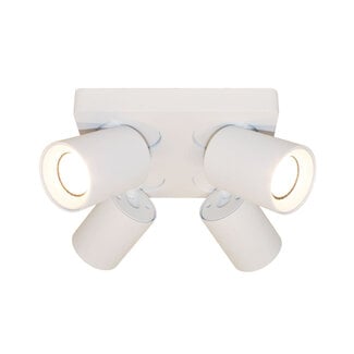 Artdelight Moderne 4-lichts Spot met GU10 fittingen Wit | Artdelight Megano 4L