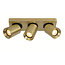 Moderne 3-lichts Spot met GU10 fittingen Goud | Artdelight Megano 3L