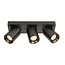 Moderne 3-lichts Spot met GU10 fittingen Gun Metal | Artdelight Megano 3L