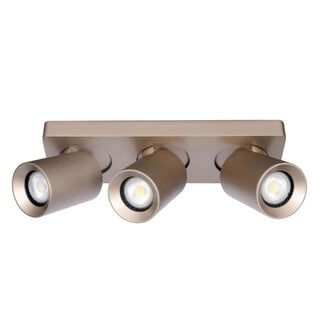 Artdelight Moderne 3-lichts Spot met GU10 fittingen Champagne | Artdelight Megano 3L