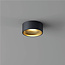 Ronde LED Plafondlamp IP54 Zwart/Mat Goud | Artdelight Oran