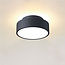 Moderne LED Plafondlamp 15cmØ Zwart | Artdelight Chicago 150