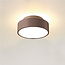 Moderne LED Plafondlamp 15cmØ Donker Brons | Artdelight Chicago 150