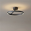 Industriële LED Design Plafondlamp Zwart | Artdelight Oregon