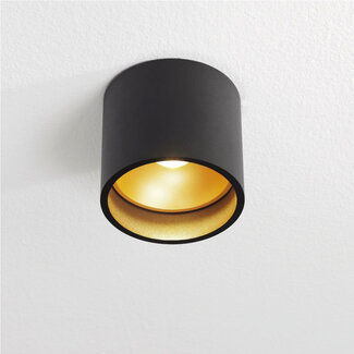 Artdelight Industriële Moderne LED Plafondlamp Zwart/Mat Goud | Artdelight Orleans