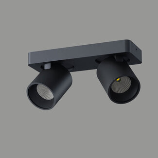 Artdelight Moderne 2-lichts LED Design Spot Zwart | Artdelight Laguna 2L