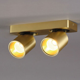 Artdelight Moderne 2-lichts LED Design Spot Goud | Artdelight Laguna 2L