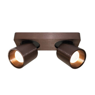 Artdelight Moderne 2-lichts LED Design Spot Donker Brons | Artdelight Laguna 2L