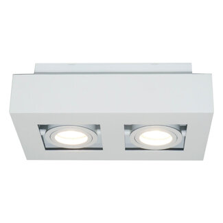 Artdelight 2-lichts Opbouwspot met GU10 fittingen Wit | Artdelight Bosco 2L