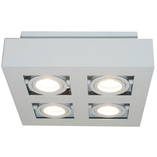 Artdelight 4-lichts Opbouwspot met GU10 fittingen Wit | Artdelight Bosco 4L