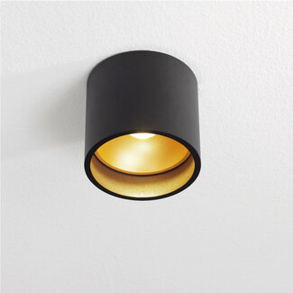 Artdelight Moderne LED Opbouwspot IP54 Zwart/Mat Goud | Artdelight Ormond