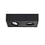 2-lichts Industriële LED Opbouwspot Zwart | Artdelight Brooklyn 2L