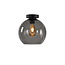 Ronde Glazen Plafondlamp 25cmØ met E27 Rookglas | Artdelight Marino