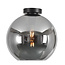 Ronde Glazen Plafondlamp 30cmØ met E27 Chroom |  Artdelight Marino