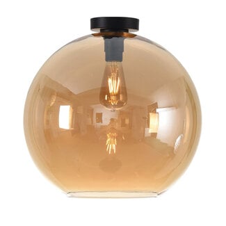 Artdelight Ronde Glazen Plafondlamp 40cmØ met E27 Amber | Artdelight Marino