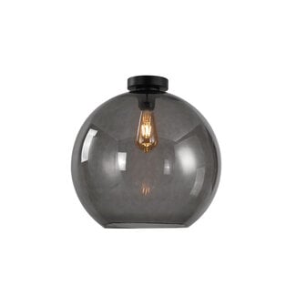 Artdelight Ronde Glazen Plafondlamp 40cmØ met E27 Rookglas | Artdelight Marino