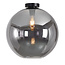 Ronde Glazen Plafondlamp 40cmØ met E27 Chroom | Artdelight Marino