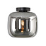 Moderne Glazen Plafondlamp 24cmØ met E27 Chroom | Artdelight Preston