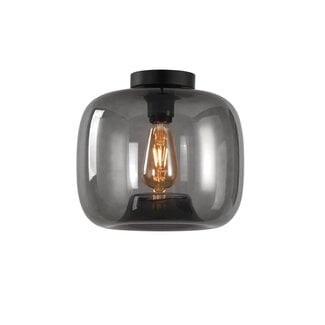Artdelight Moderne Glazen Plafondlamp 28cmØ met E27 Rookglas | Artdelight Preston