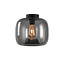 Moderne Glazen Plafondlamp 28cmØ met E27 Rookglas | Artdelight Preston