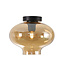 Moderne Glazen Plafondlamp 26,5cmØ met E27 Amber | Artdelight Toronto