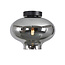Moderne Glazen Plafondlamp 26,5cmØ met E27 Chroom | Artdelight Toronto
