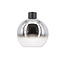 Glazen Design Plafondlamp 30cmØ met E27 Chroom/Transparant | Artdelight Rosario