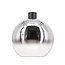 Glazen Design Plafondlamp 40cmØ met E27 Chroom/Transparant | Artdelight Rosario