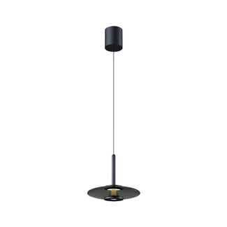 Artdelight Moderne LED Design Hanglamp Zwart/Rookglas | Artdelight Madison