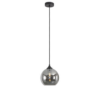 Artdelight Ronde Glazen Hanglamp 20cmØ met E27 Chroom | Artdelight Marino