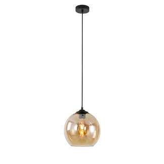 Artdelight Ronde Glazen Hanglamp 25cmØ met E27 Amber | Artdelight Marino