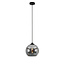 Ronde Glazen Hanglamp 25cmØ met E27 Chroom | Artdelight Marino