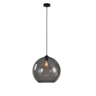 Artdelight Ronde Glazen Hanglamp 40cmØ met E27 Rookglas | Artdelight Marino