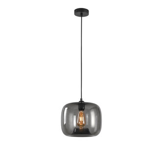 Artdelight Moderne Glazen Hanglamp 28cmØ met E27 Rookglas  | Artdelight Preston