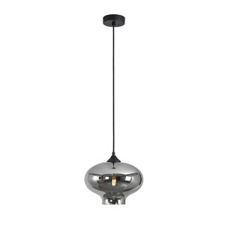 Artdelight Moderne Glazen Hanglamp 26,5cmØ met E27 Chroom | Artdelight Toronto