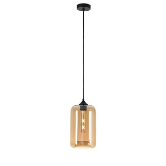 Artdelight Moderne Glazen Design Hanglamp met E27 Amber | Artdelight Botany
