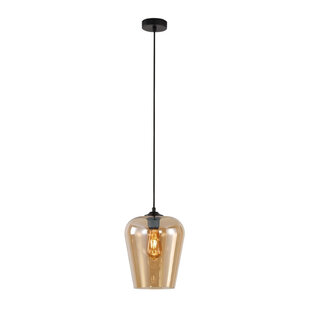 Artdelight Moderne Glazen Hanglamp 23cmØ met E27 Amber | Artdelight Tombo